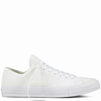 Converse Chuck Taylor All Star X Nike Flyknit Low Tops Mens - Red/White Shoes (385OXELM)